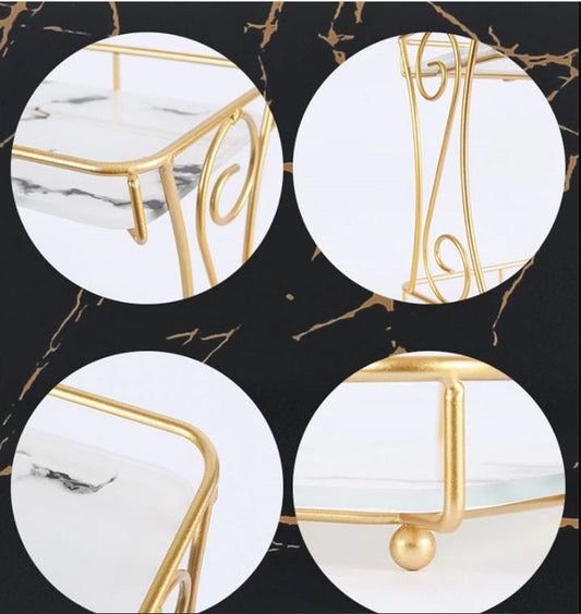 Golden Makeup Organizer