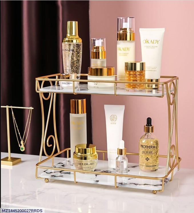 Golden Makeup Organizer
