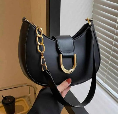Black PU Handbag